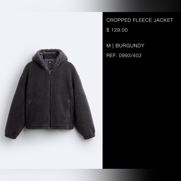 Cropped Fleece Jacket - Picture 3 of 3